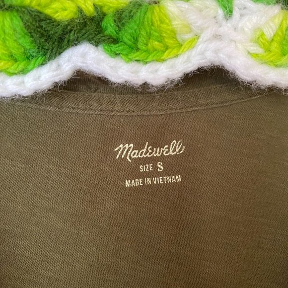Madewell | V neck Tank Top Olive Green Small - Picture 4 of 6